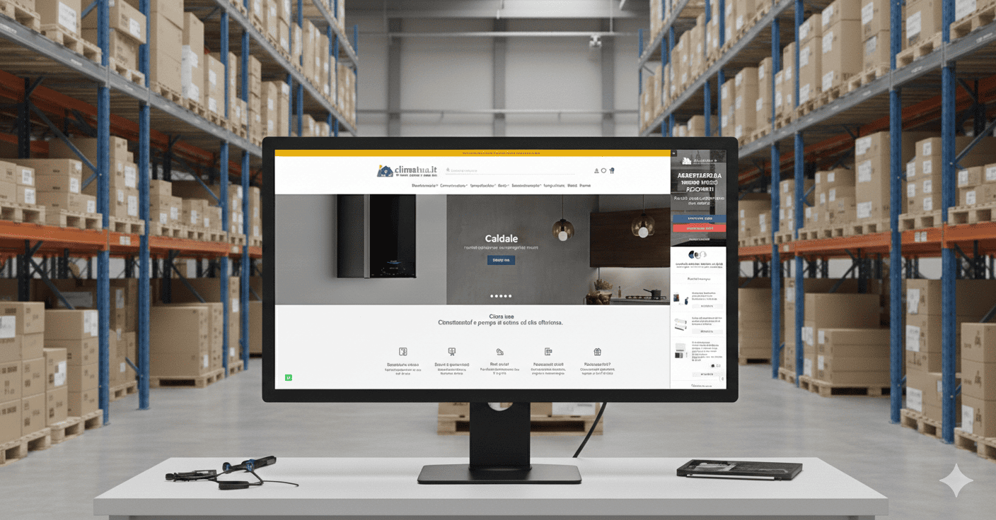 realizzazione ecommerce per vendere online climatizzatori e caldaie